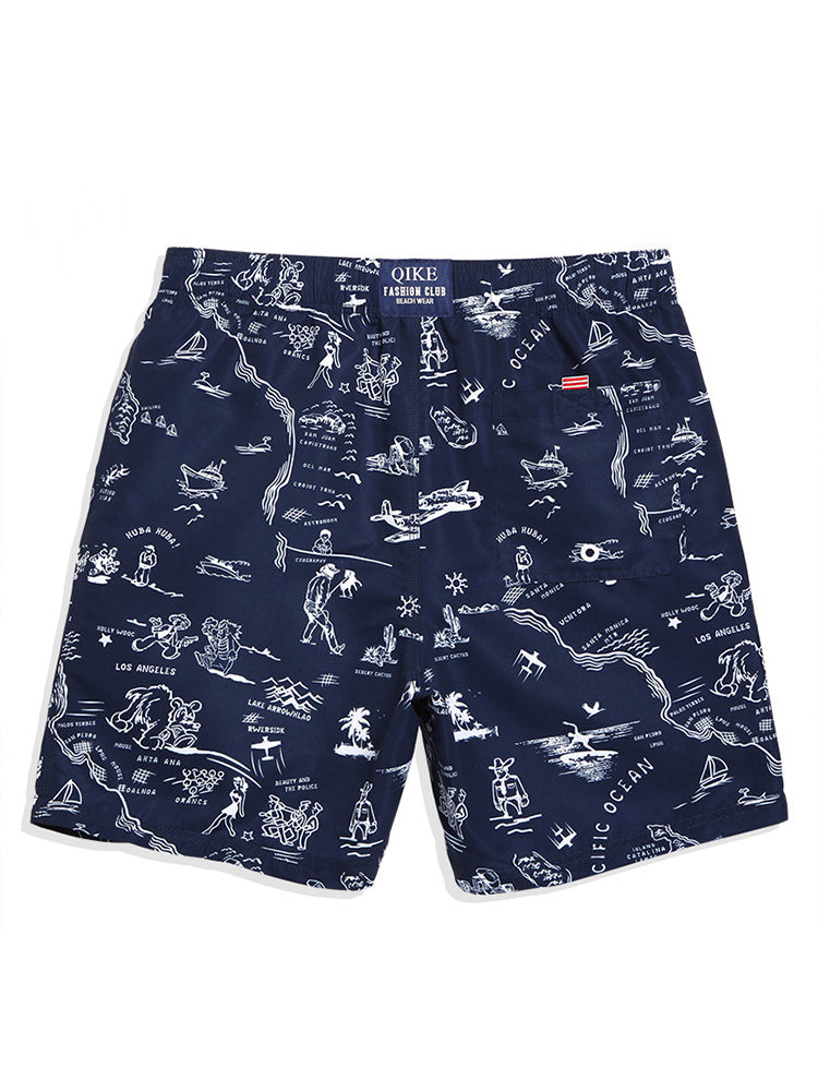 Men's Relaxed Prints Quick-drying Board Shorts