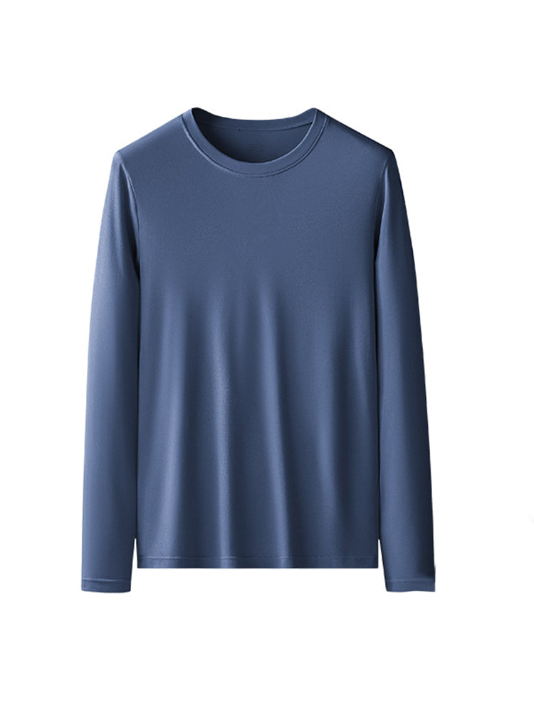 Men's Double-sided Modal Long-sleeved Solid Color T-shirt
