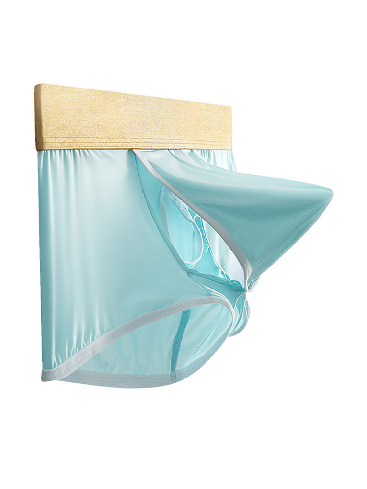 4 Pack Men's Ice Silk Breathable Separate Ultra-Thin Trunks