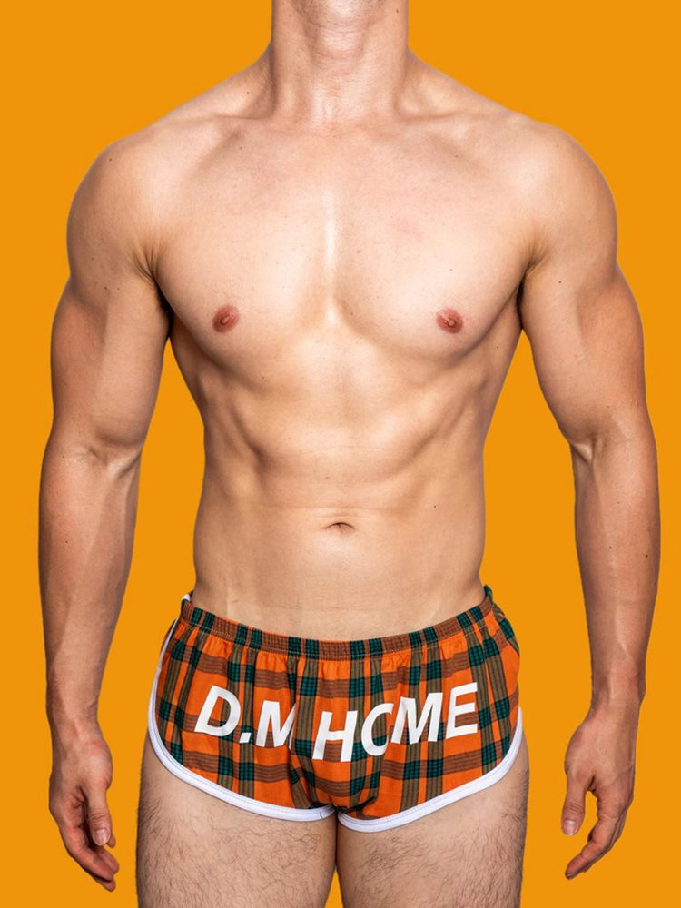 2 Pack Men's Loose Aloha Cotton Plaid Home Pants