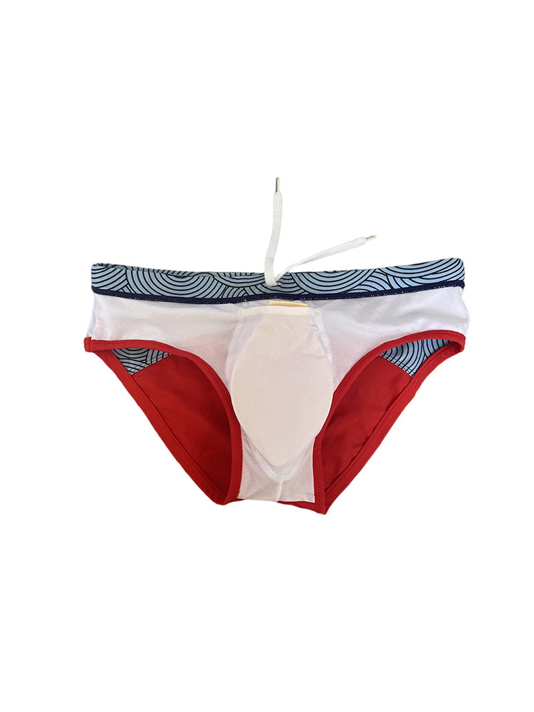 Men's 3D Pouch Low-Rise Sexy Swim Brief
