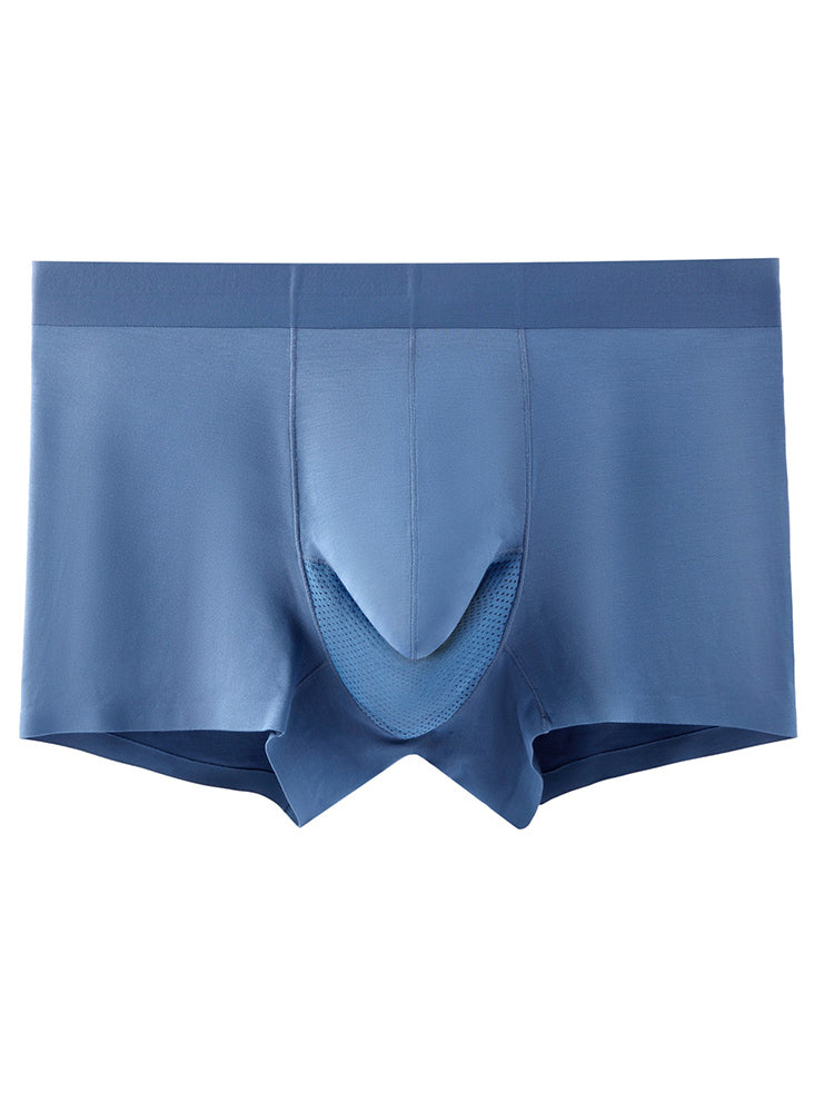 3 Pack Men's Separation Design Seamless Antibacterial Breathable Trunks