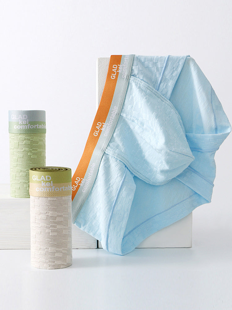 3 Pack Men's Baby Cotton High-Stretch Skin-Friendly Breathable Briefs