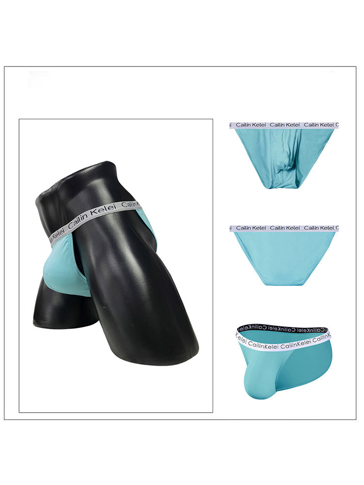 3-pack Men's Ultra Sexy Low Rise U-shaped Convex Pouch Briefs