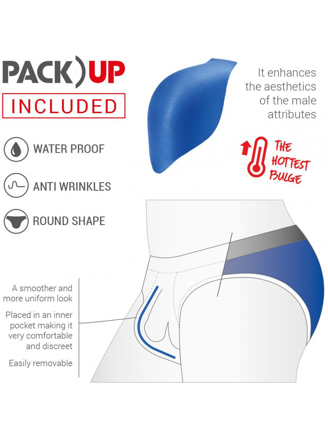Men's Breathable Mesh Swim Briefs with Removable Pad