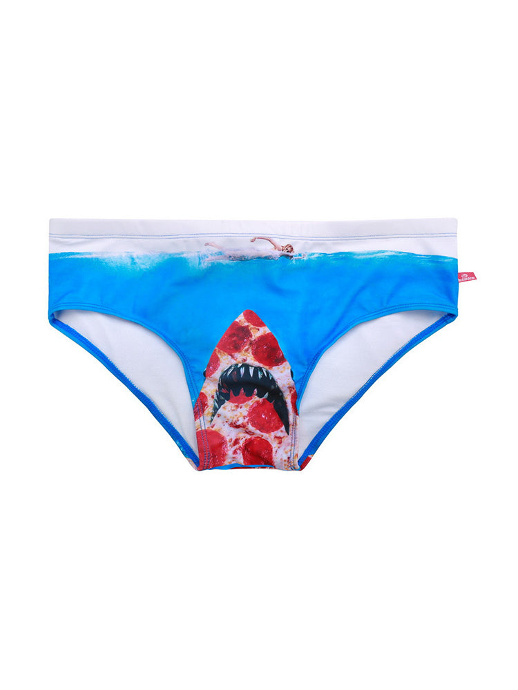 Men's Low-Rise Sexy Stylish Print Swim Briefs