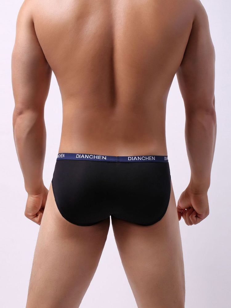 4 Pack Men's Ultra-Soft Ice Silk Briefs