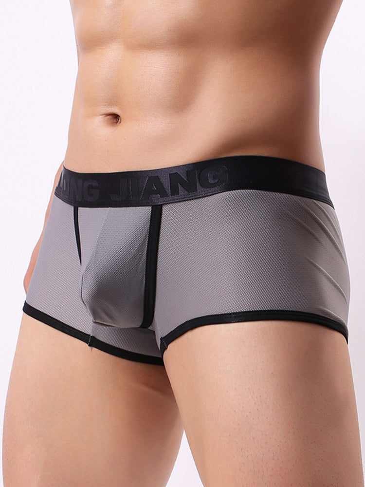 Men's U Convex Pouch Trunks With Functional Fly