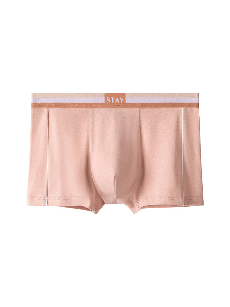 Men's Contrast Color Striped Modal Trunks