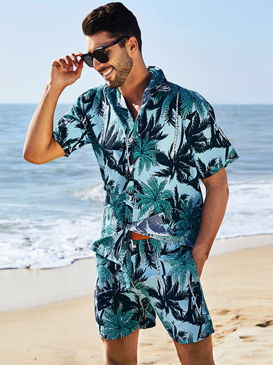 Men's Beach Summer Holiday Patterned Sets