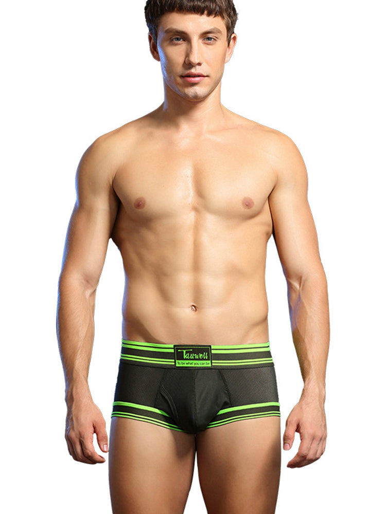 Men's Breathable Mesh Line Trunks with Fly