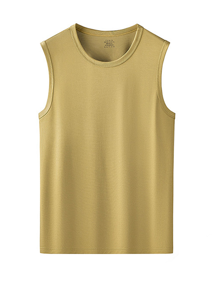 Men's Vests Undershirts with Ultimate Soft Short Sleeve Vests