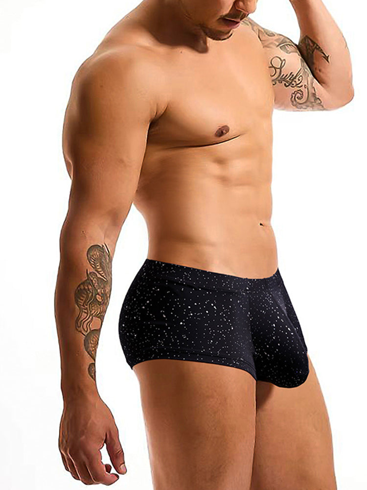 2-pack Men's Sexy Shiny Pouch Boxer Briefs