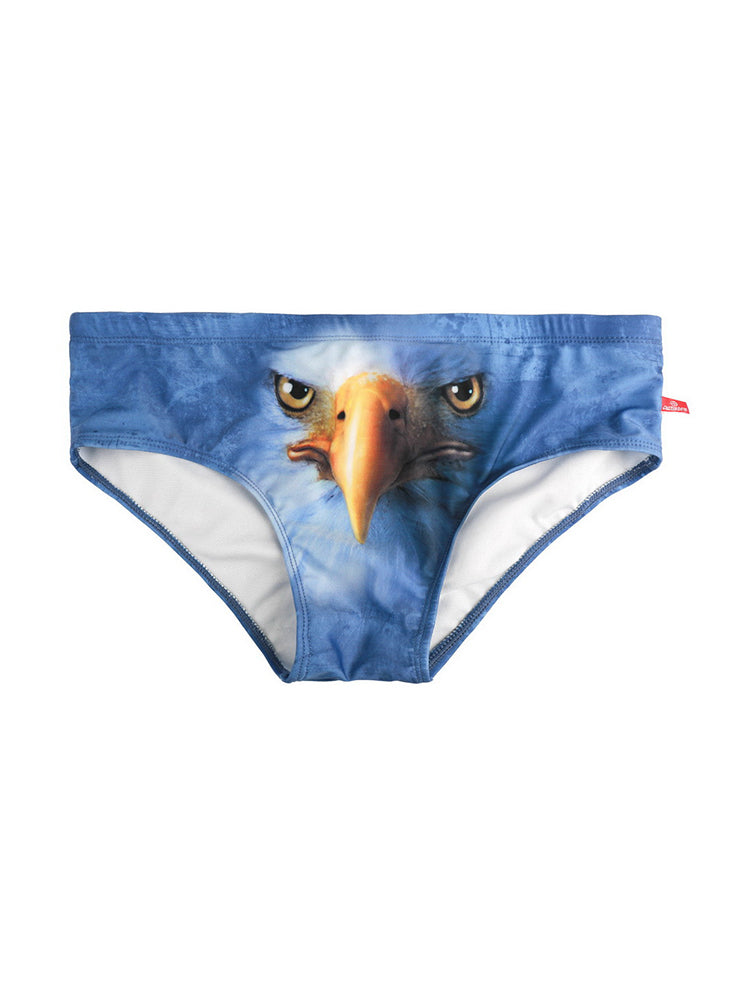 Men's Low-Rise Sexy Stylish Print Swim Briefs