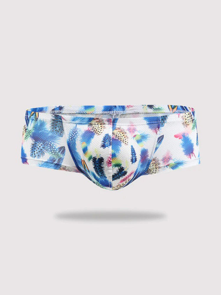 4 Pack Men's U-Pouch Low-Rise Moisture-Wicking Trunks