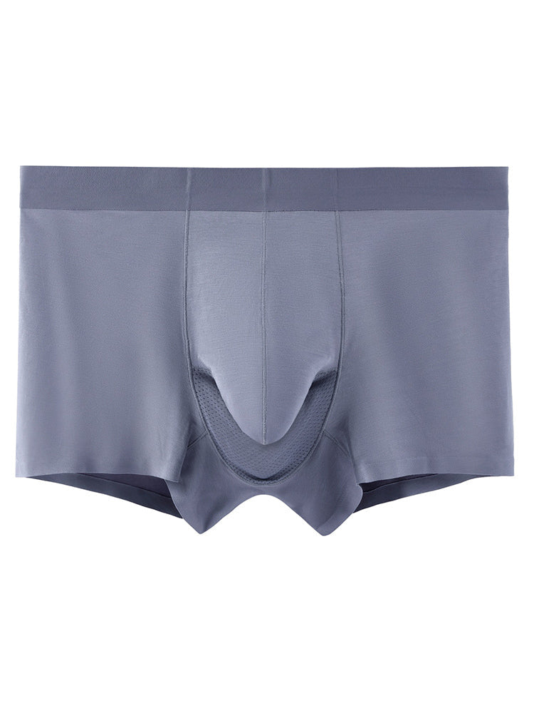 3 Pack Men's Separation Design Seamless Antibacterial Breathable Trunks