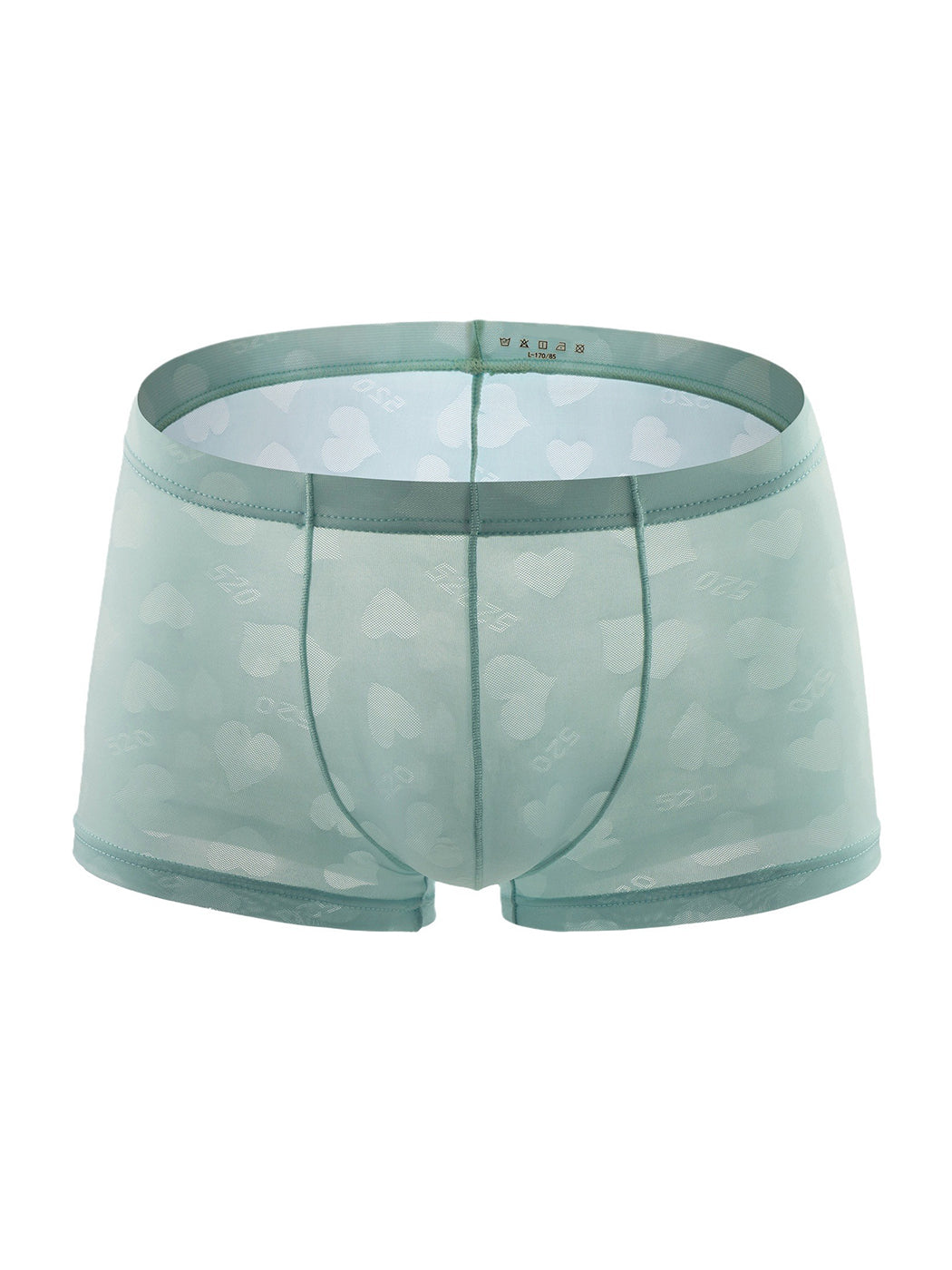 3- Pack Men's Sexy Heart Mesh Trunks