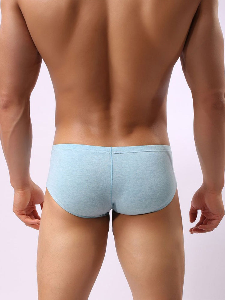 2 Pack Men's U-Pouch Casual Solid Trunks