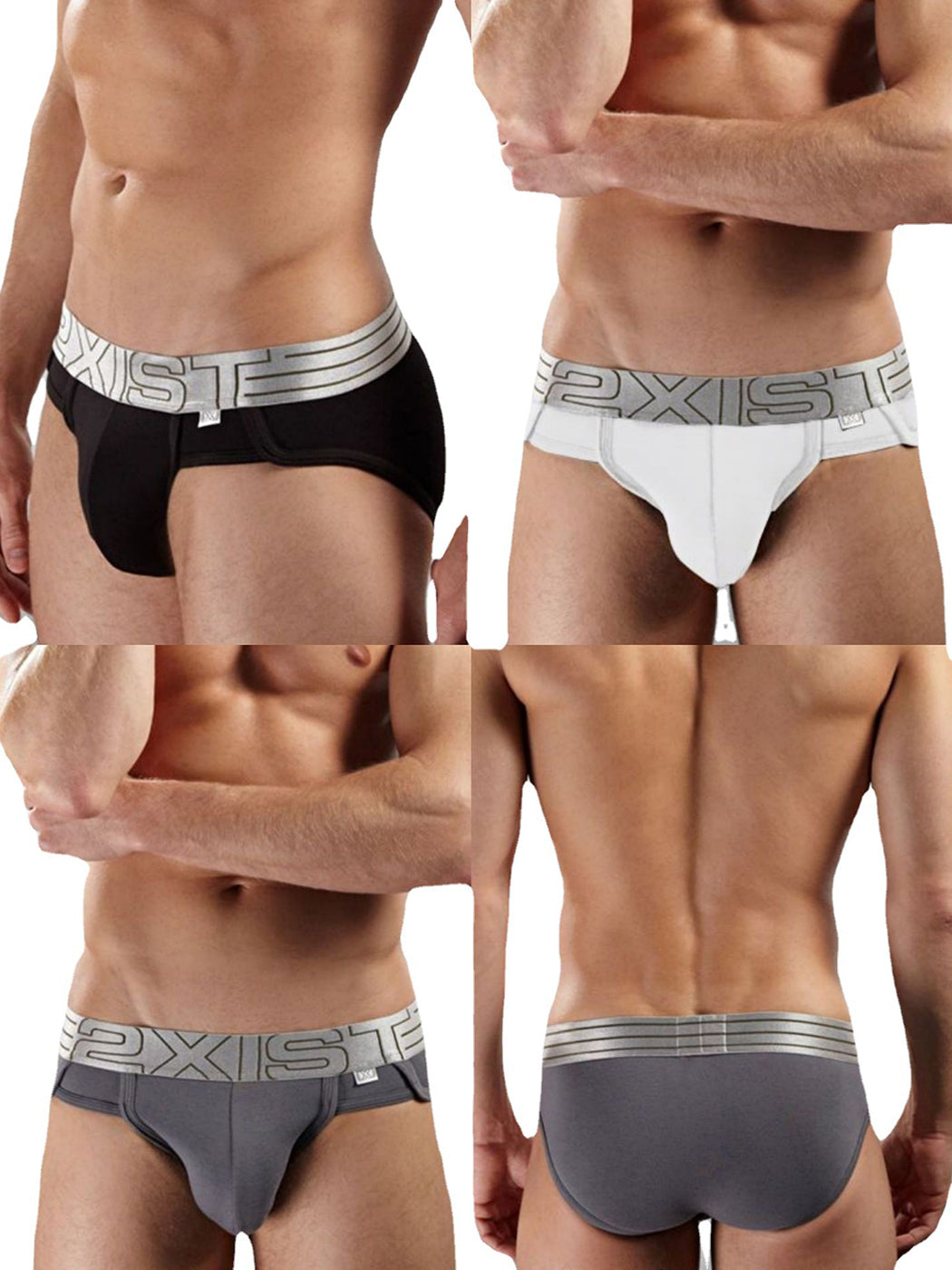 2 Pack Men's Lift No-Show Briefs