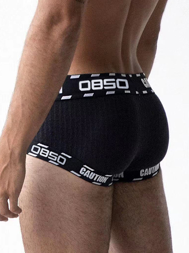 メンズUポーチローライズ通気性トランクス2枚組