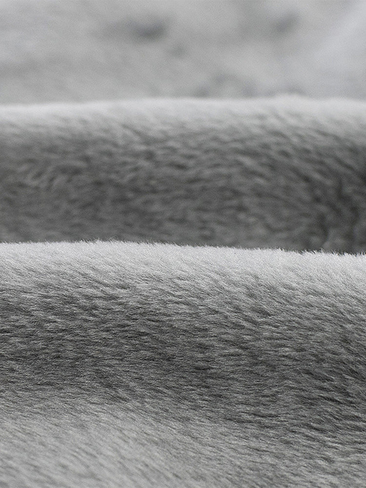 2 Pack Men's Solid Color Bullet Separated U-Pocket Plush Boxer Briefs