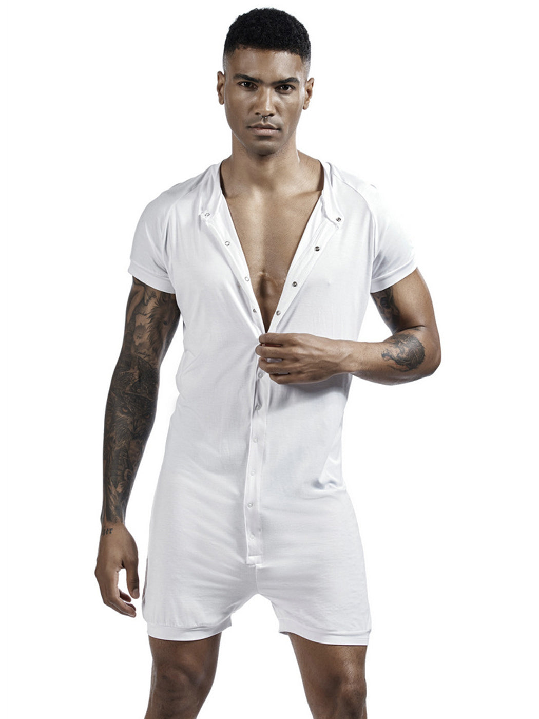 Men's Sexy Short Sleeve Onesie Loungewear