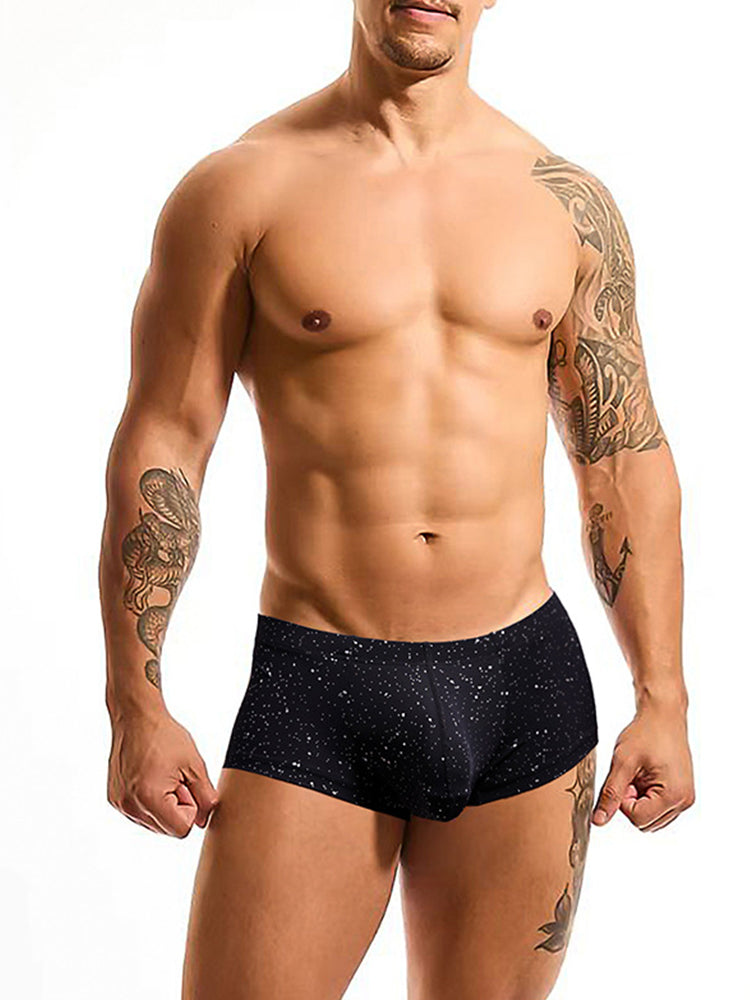 2-pack Men's Sexy Shiny Pouch Boxer Briefs
