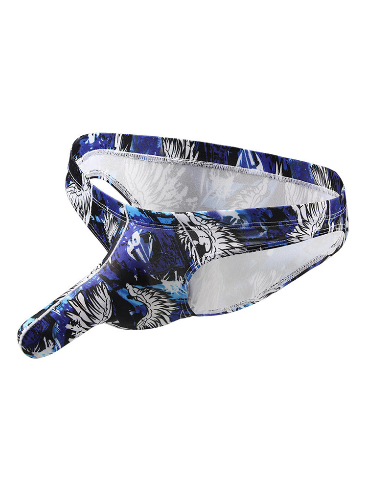 4 Pack Men's Elephant Print Sexy Bikini