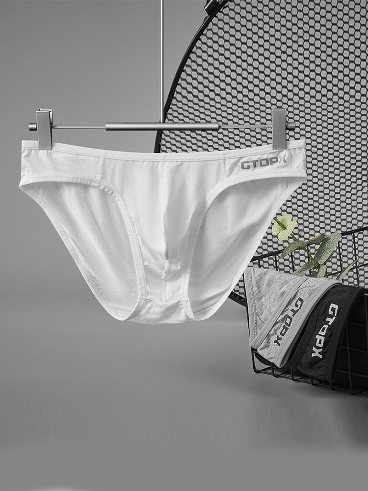 2 Pack Men's U-Shaped Pouch Single Layer Moisture-Wicking Comfortable Sexy Bikini