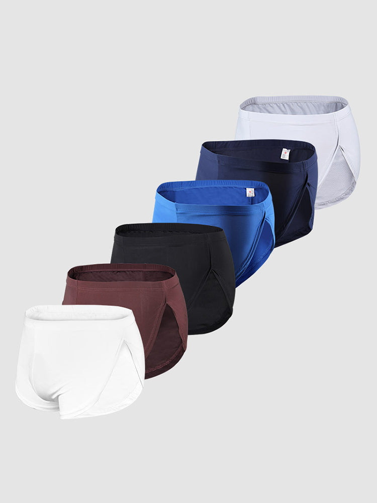 4 Pack Men's Sexy High Vent Boxer Shorts