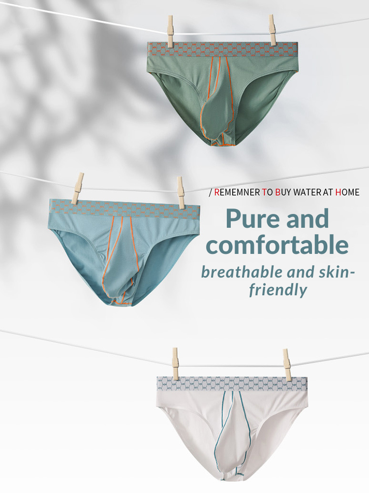 3 Pack Men's Breathable Anti-Chafing Cotton Briefs
