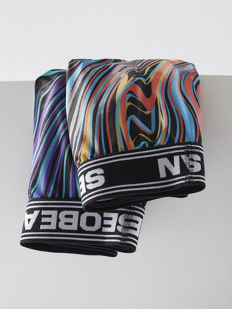 Men's Colorful Texture Low-Rise Briefs