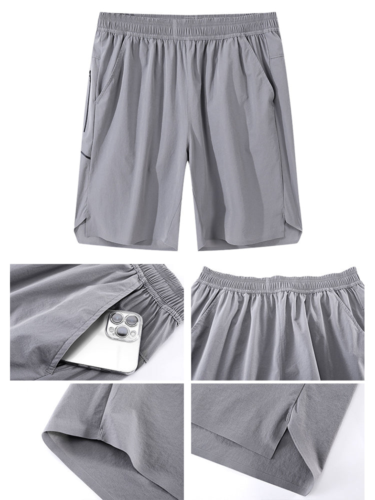Men's Relaxed Monochromatic Sport Shorts