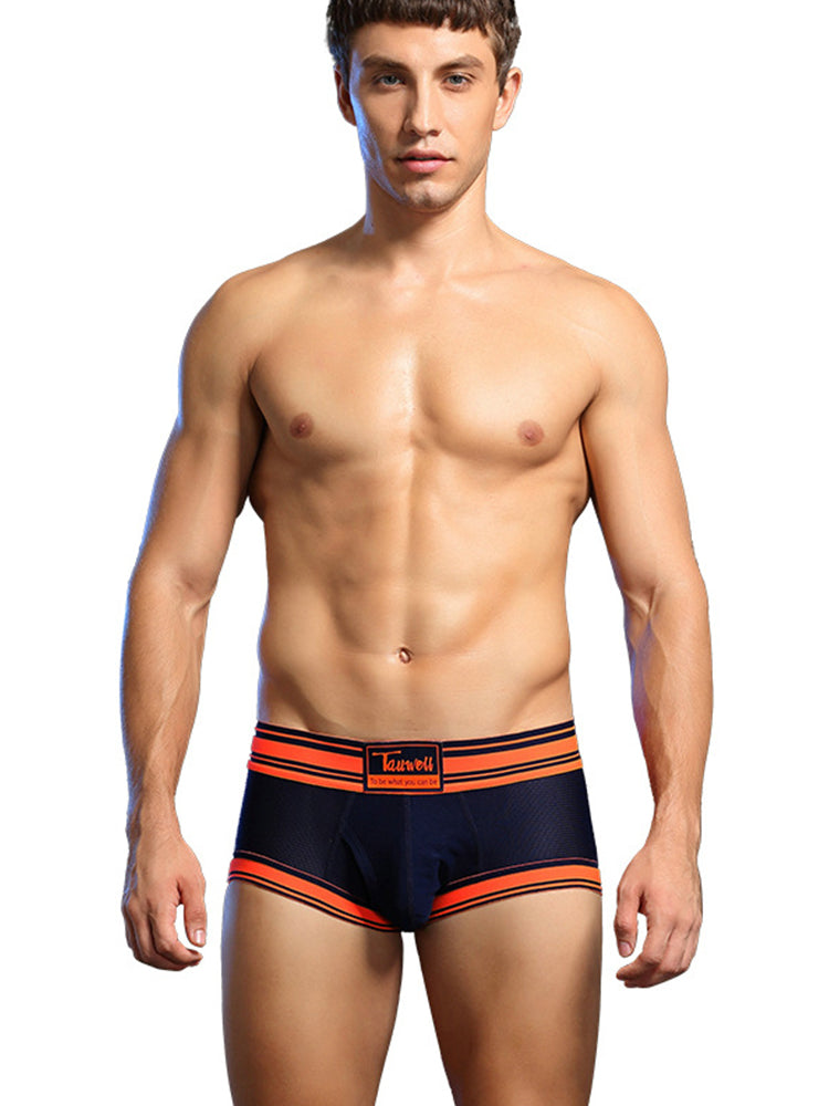 Men's Breathable Mesh Line Trunks with Fly