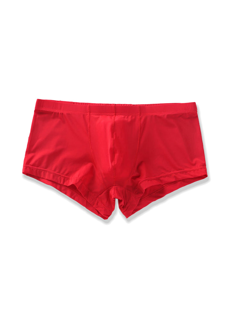 Thin Breathable Ice Silk U Convex Boxers for Men