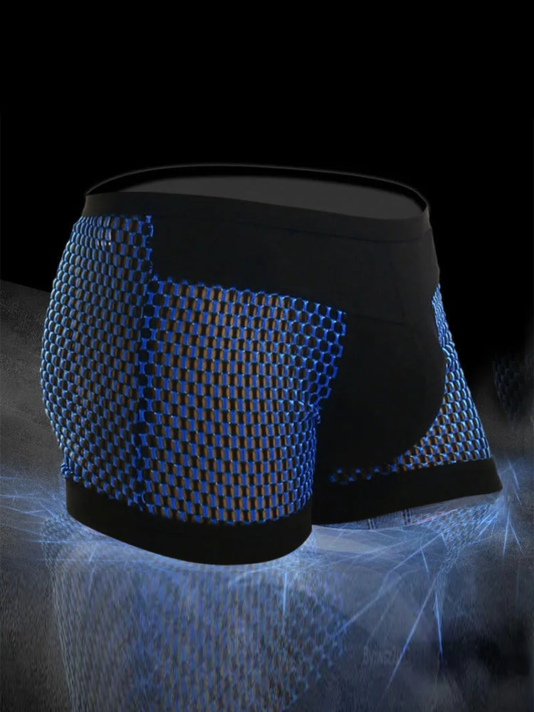 Men's Mesh Breathable Fabric Boxer Ultra-Thin Trunks