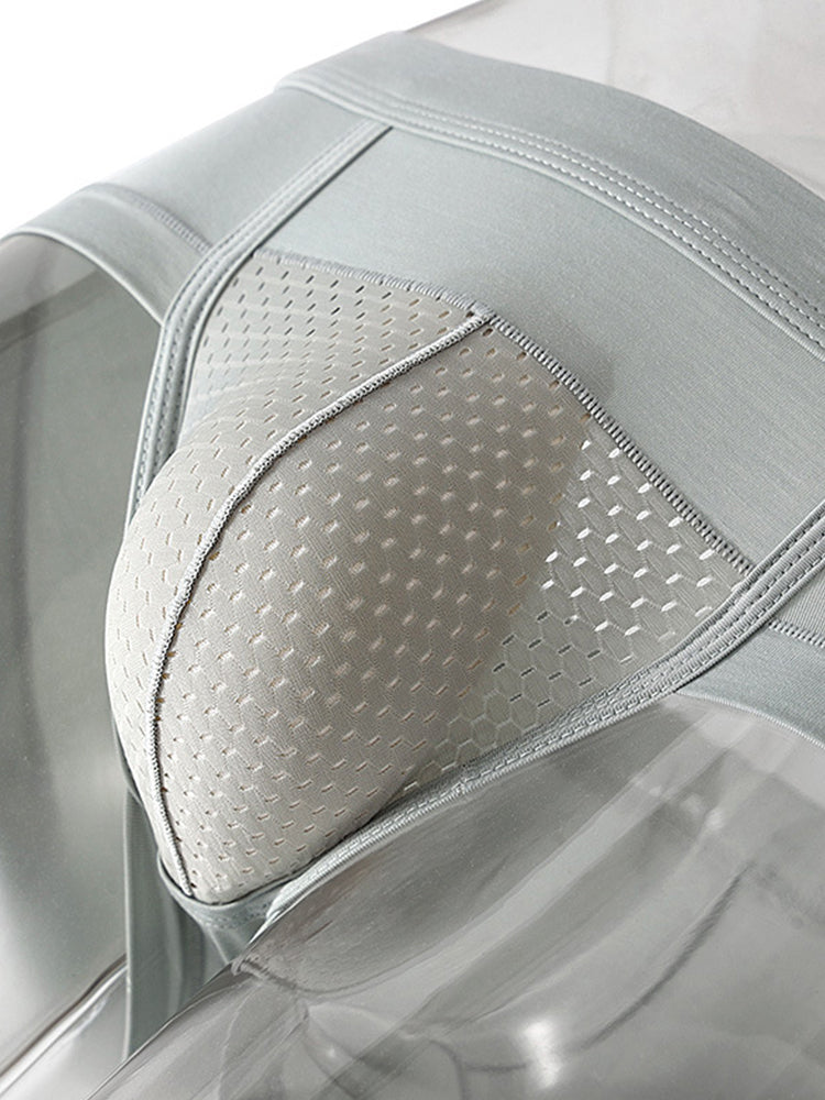 4 Pack Men's U Convex Mesh Pouch Briefs