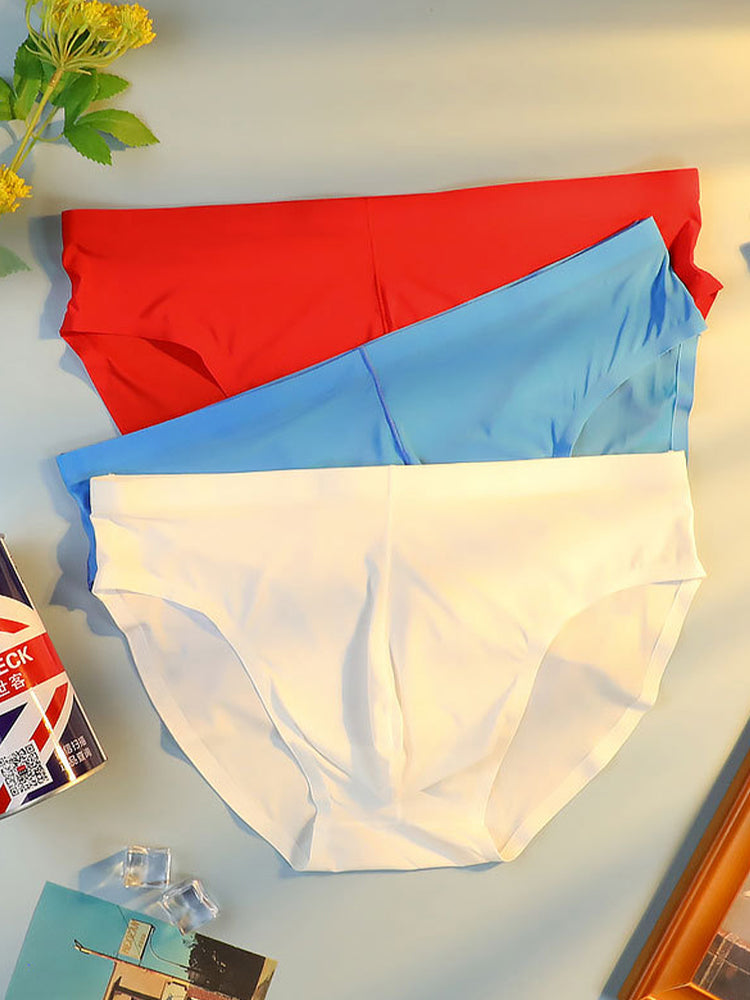 メンズ通気性シームレス薄手ブリーフ