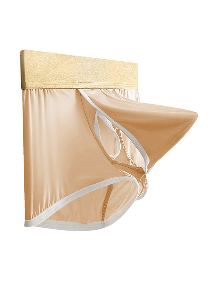 4 Pack Men's Ice Silk Breathable Separate Ultra-Thin Trunks