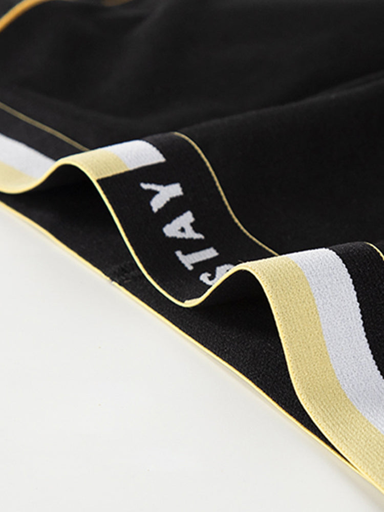 Men's Contrast Color Striped Modal Trunks