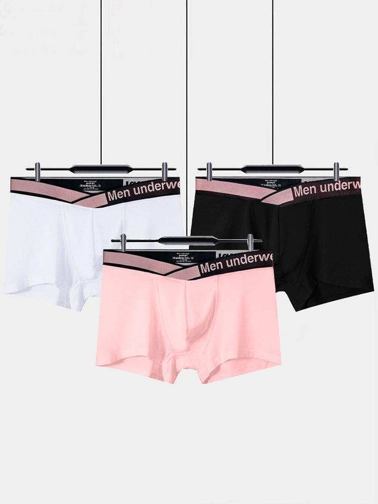 2 Pack Men's Modal Breathable U-Pouch Trunks