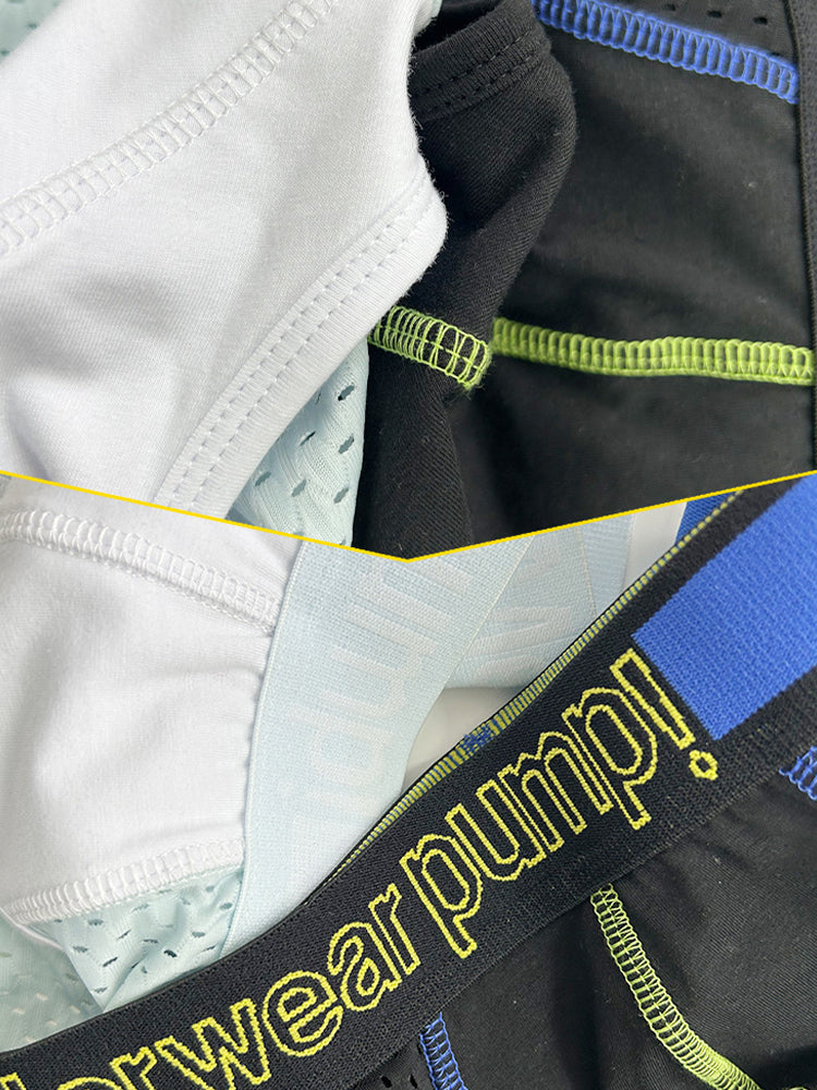 2 Pack Men's Mesh Loose Fit Sport Low-Rise Briefs