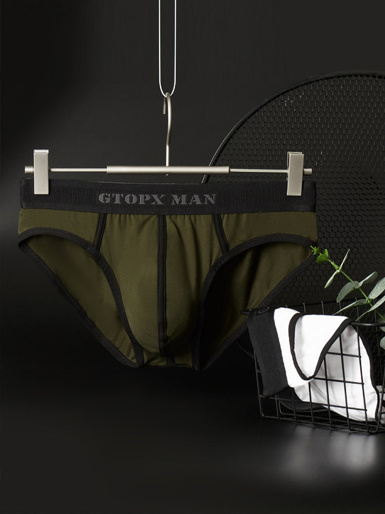 メンズ スプライスライン Uコンベックスポーチ コットンブリーフ