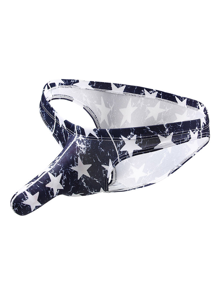 4 Pack Men's Elephant Print Sexy Bikini