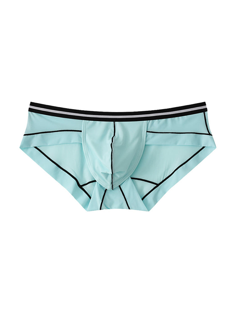 3 Pack Men's Semi-Transparent Comfortable Soft Skin-Friendly Minimalist Briefs