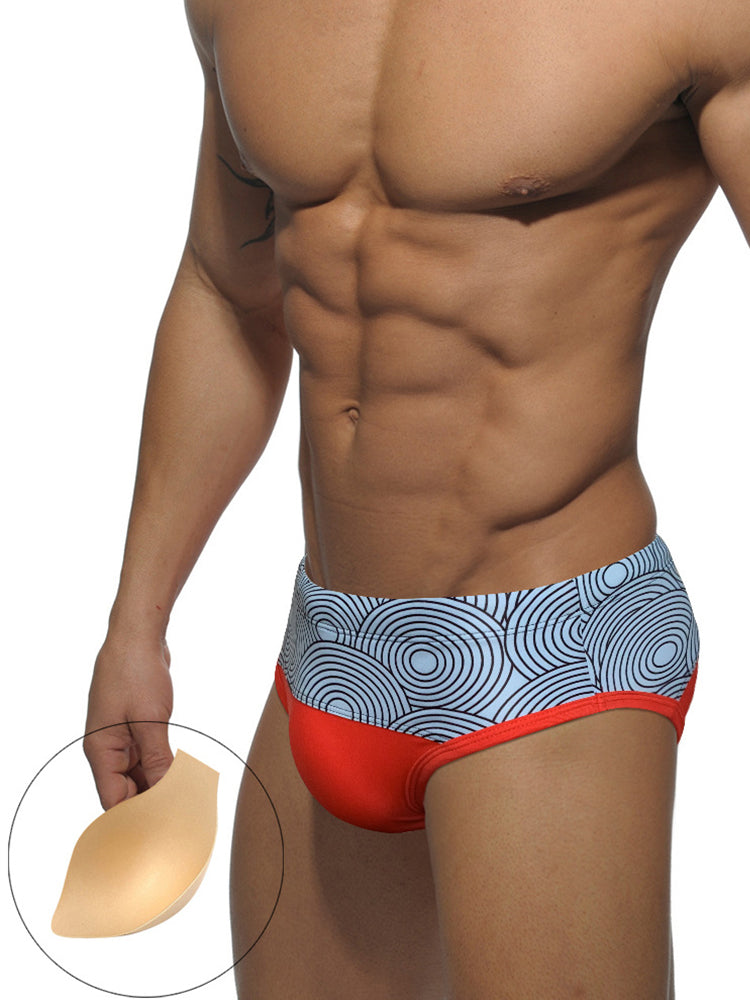 Men's 3D Pouch Low-Rise Sexy Swim Brief