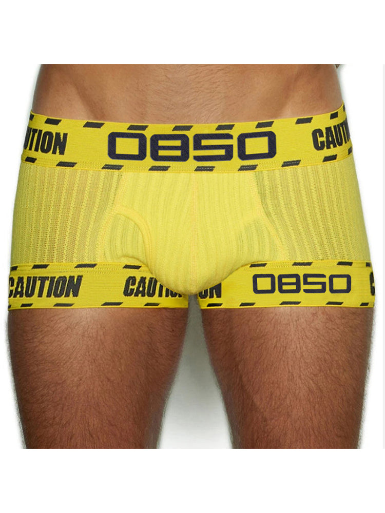 メンズUポーチローライズ通気性トランクス2枚組