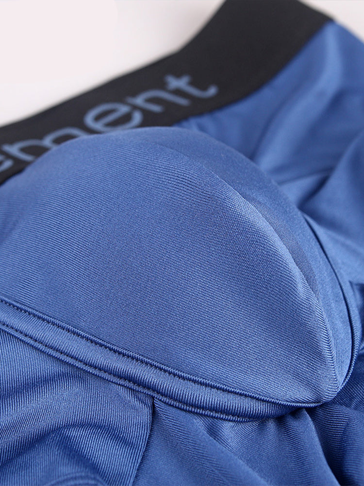 4 Pack Men's Breathable Plain Pouch Trunks