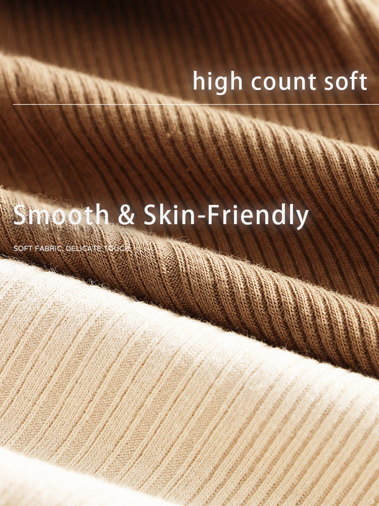 4 Pack Men's Solid Color Cotton Breathable Trendy Briefs