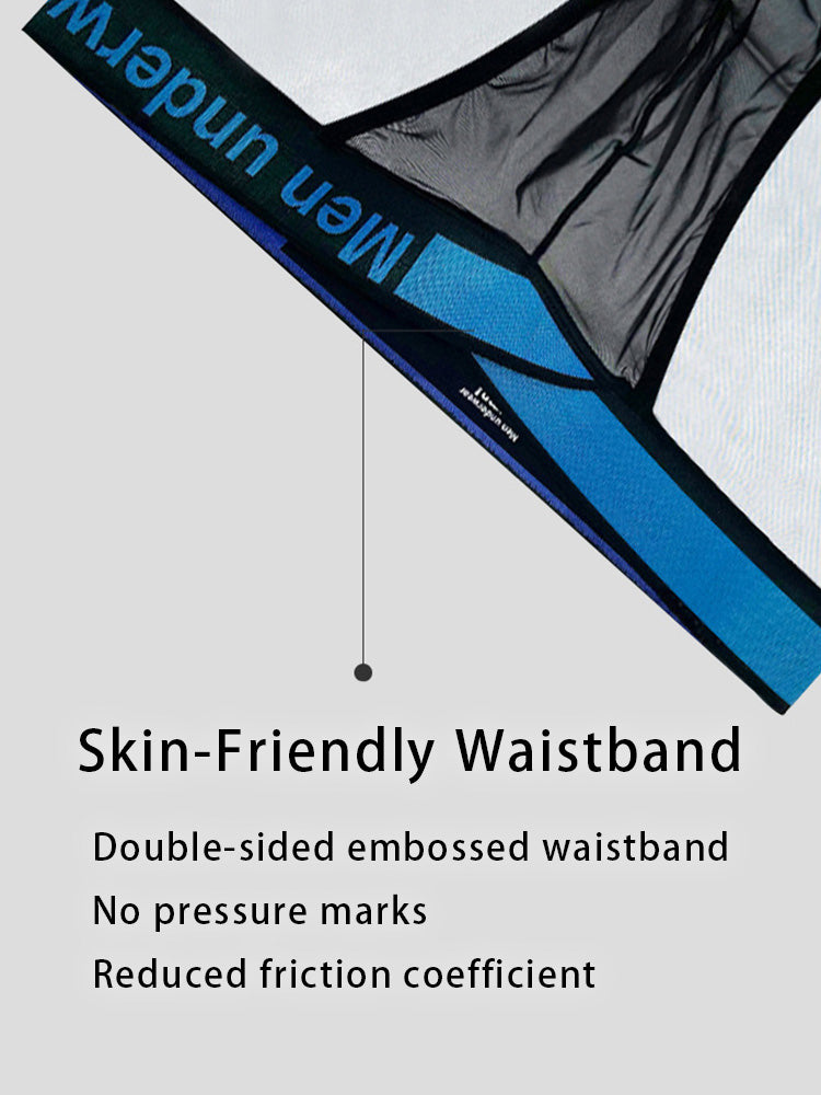 2 Pack Men's Ultra-Thin Semi-Transparent Sexy Sports Bikini